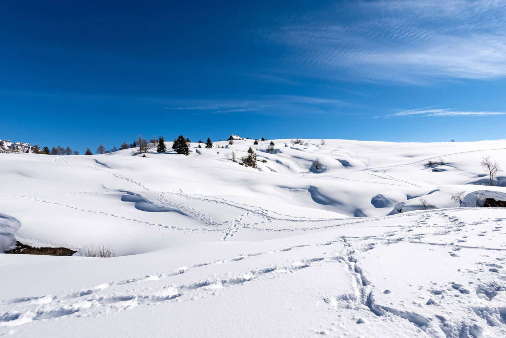 Turismo invernale sull’altopiano di Piné. Sci di fondo e ciaspolate incantevoli