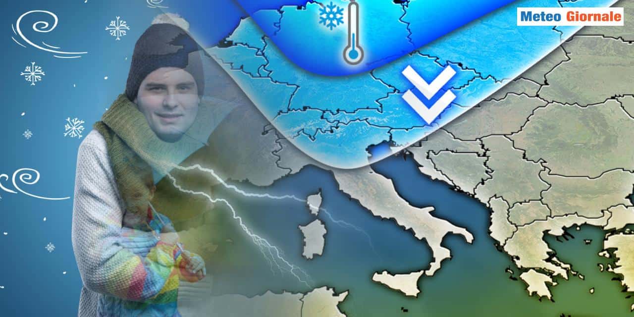Meteo weekend: nuova sfuriata di freddo e maltempo, le regioni colpite