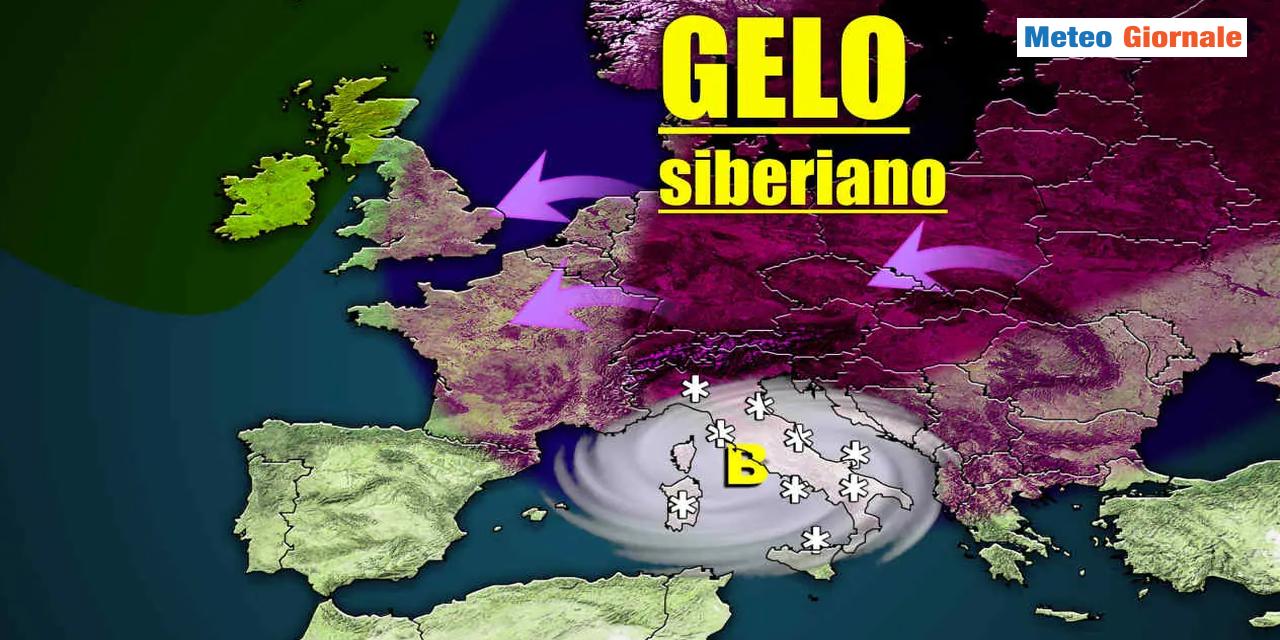 Dinamiche per gelo eccezionale in Europa e il pieno di neve sull'Italia