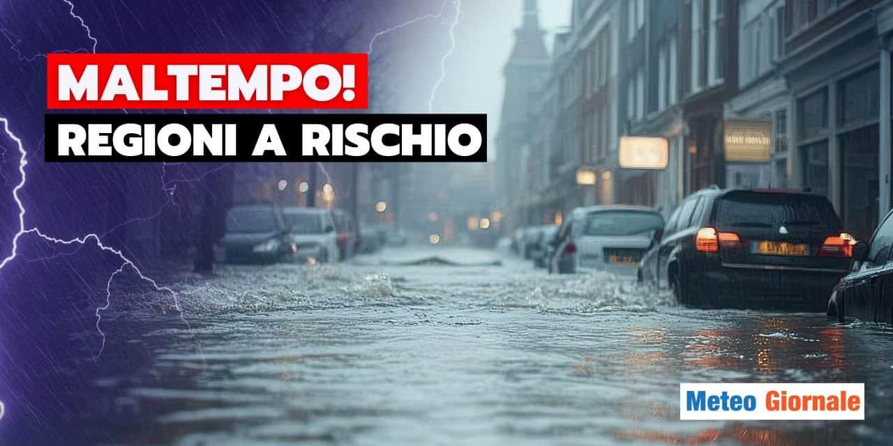Meteo: nubifragi anche Venerdì 13, le regioni a rischio