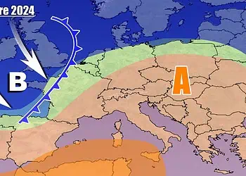 Perturbazione verso l'Italia