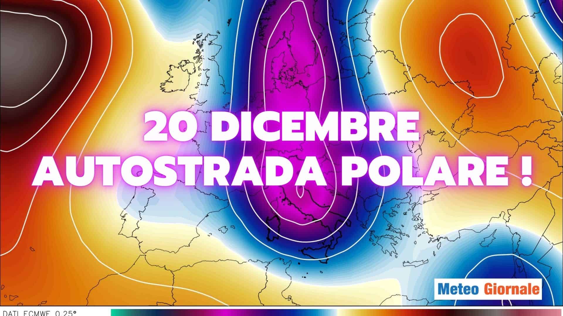 Meteo, grossa novità dal 20 dicembre: ecco cosa accadrà fino a Capodanno