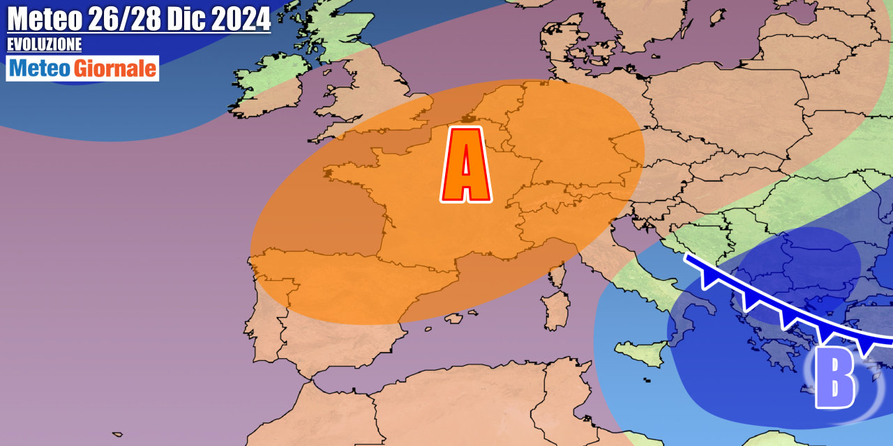La fase fredda invernale si smorzerà dopo Natale