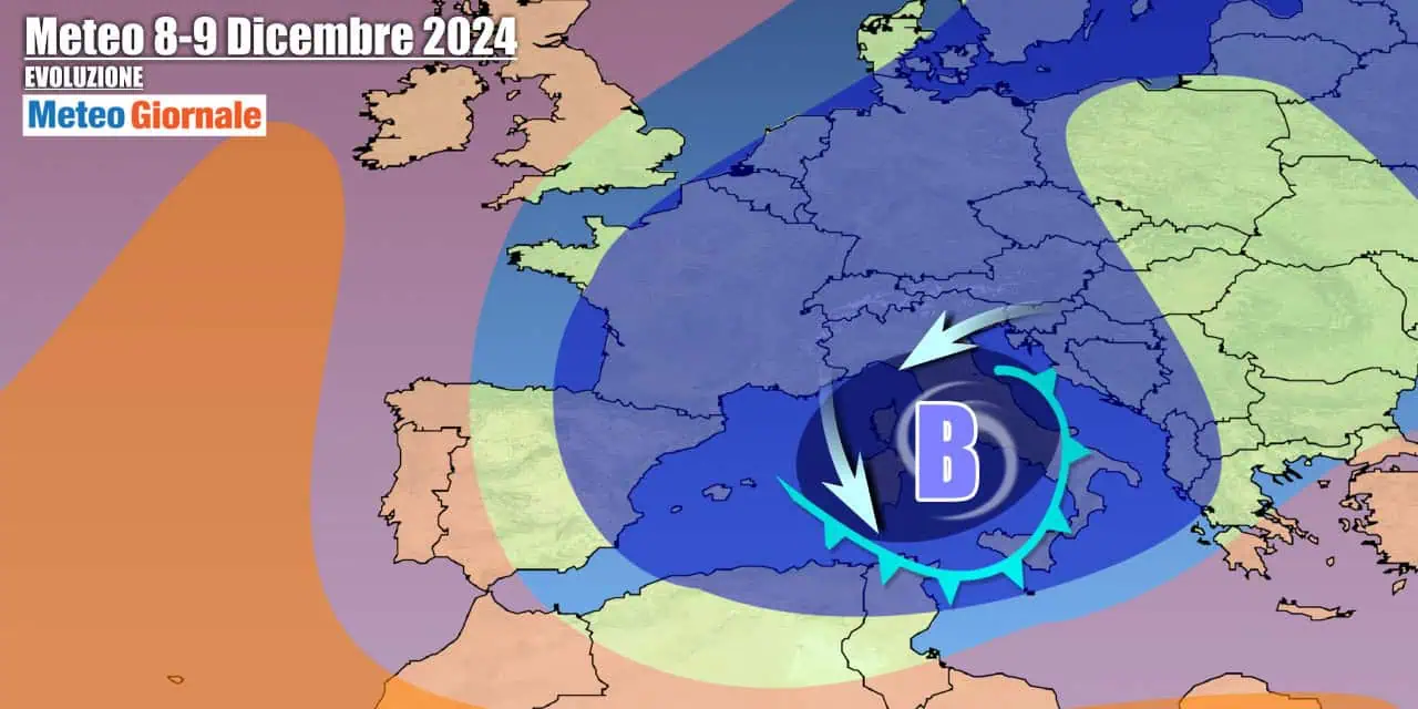 Vortice freddo stringerร l'Italia in una morsa