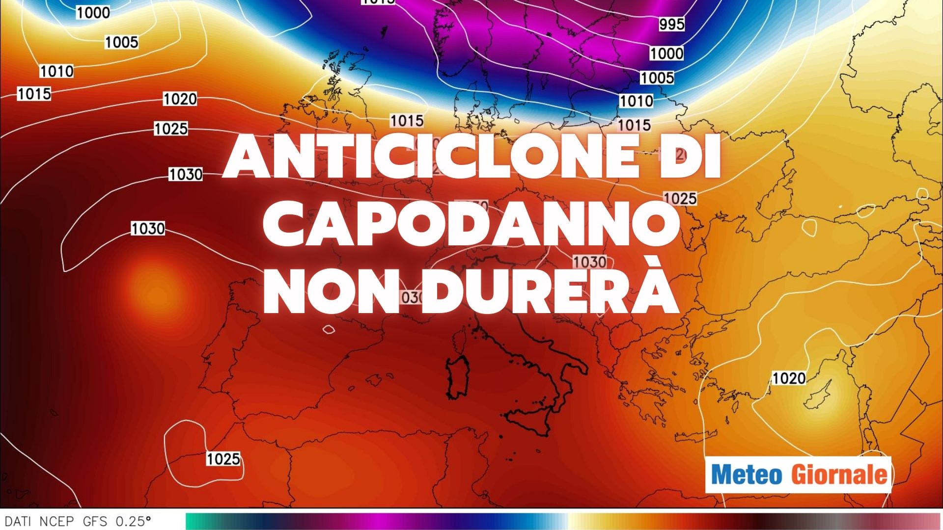 Weather forecast for the coming days with the New Year’s Anticyclone… but it won’t last long thumbnail