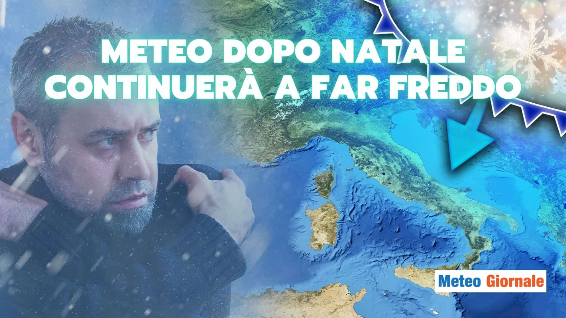 Meteo dopo Natale: continuerà a far freddo, nuovo impulso artico nel weekend