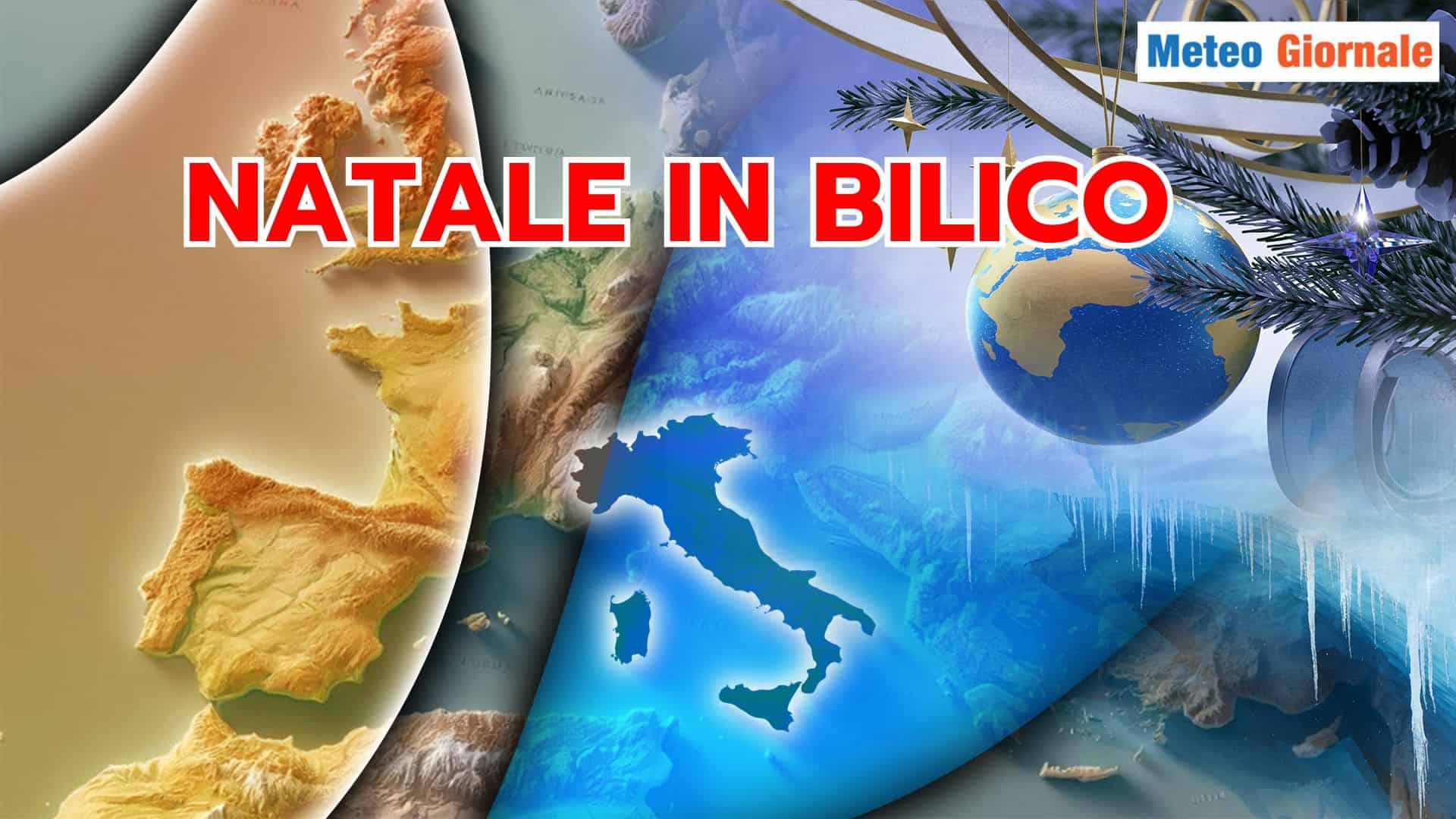 METEO di Natale in bilico tra Caldo anomalo e Freddo intenso