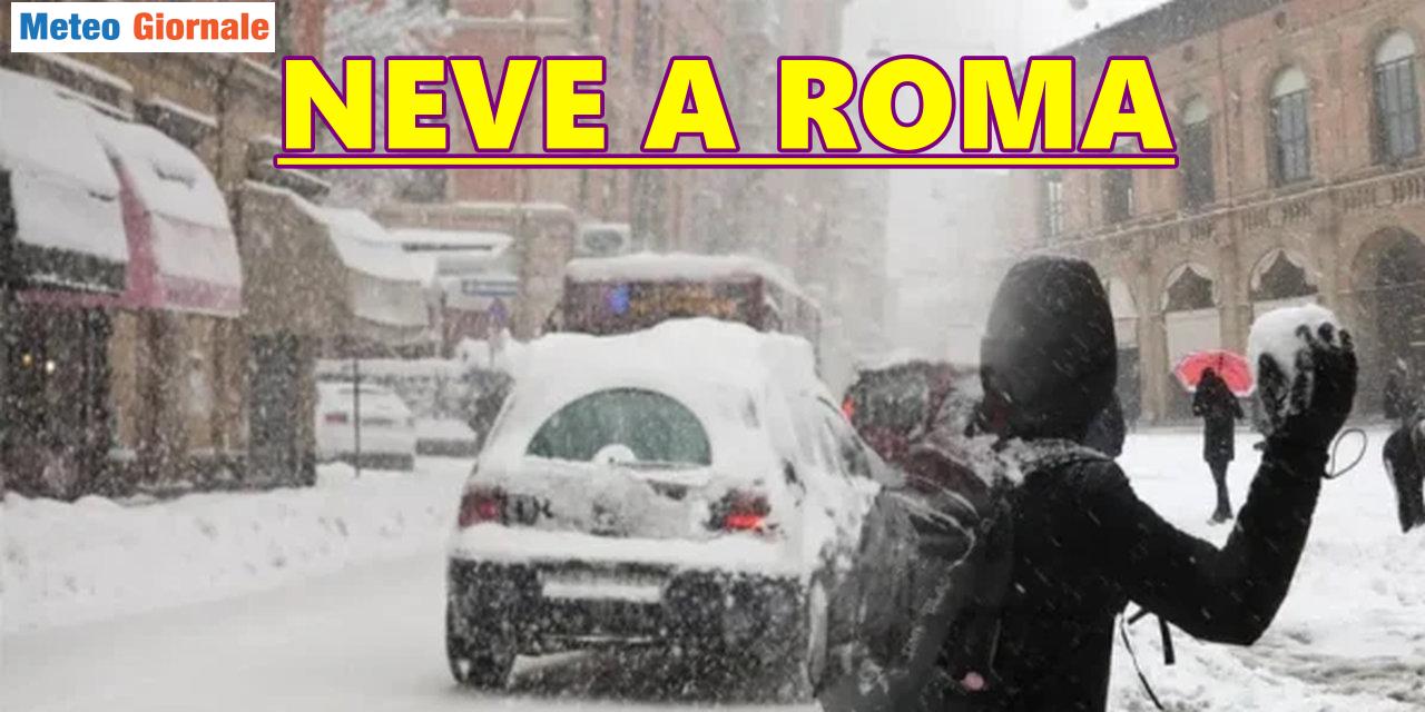 La grande nevicata sulla Capitale