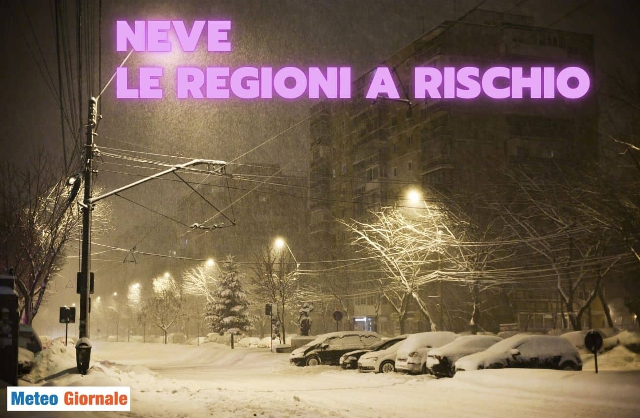 Previsioni meteo peggiorate, innumerevoli regioni a rischio neve
