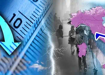 Calo termico e passaggio di un fronte freddo tra Sabato e Domenica
