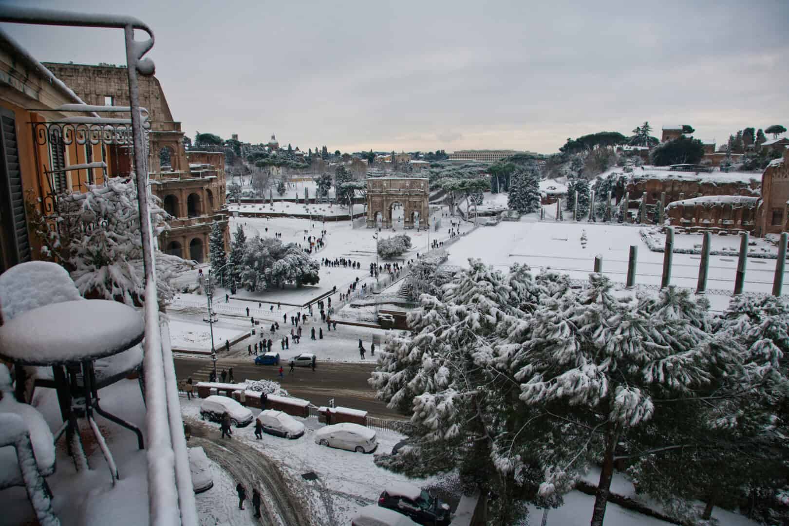 Meteo straordinario: le nevicate sincronizzate su Roma e Napoli... ritorneranno?