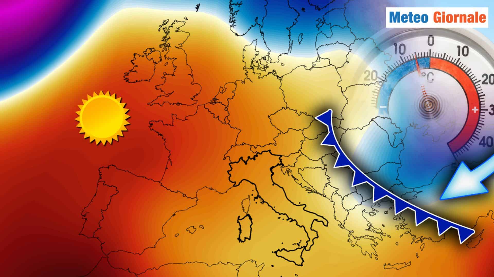 Ricompattamento del Vortice Polare, del METEO anticiclonico