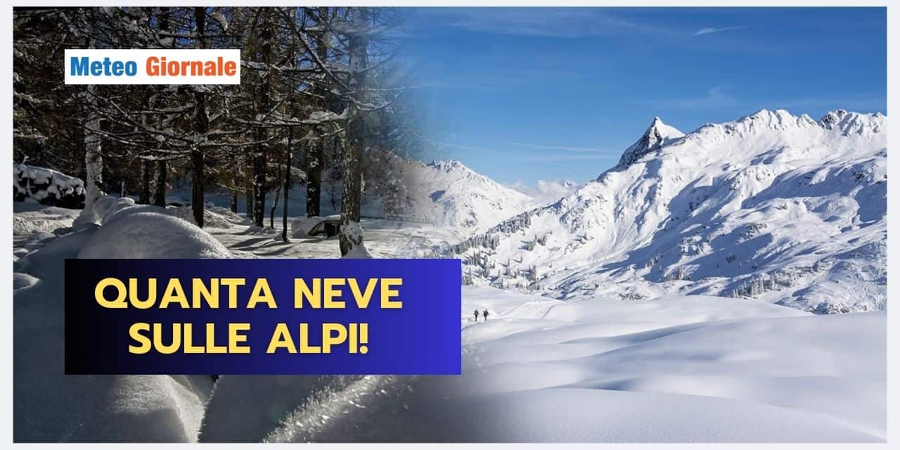 SVOLTA meteo: tanta NEVE, ma solo da queste quote