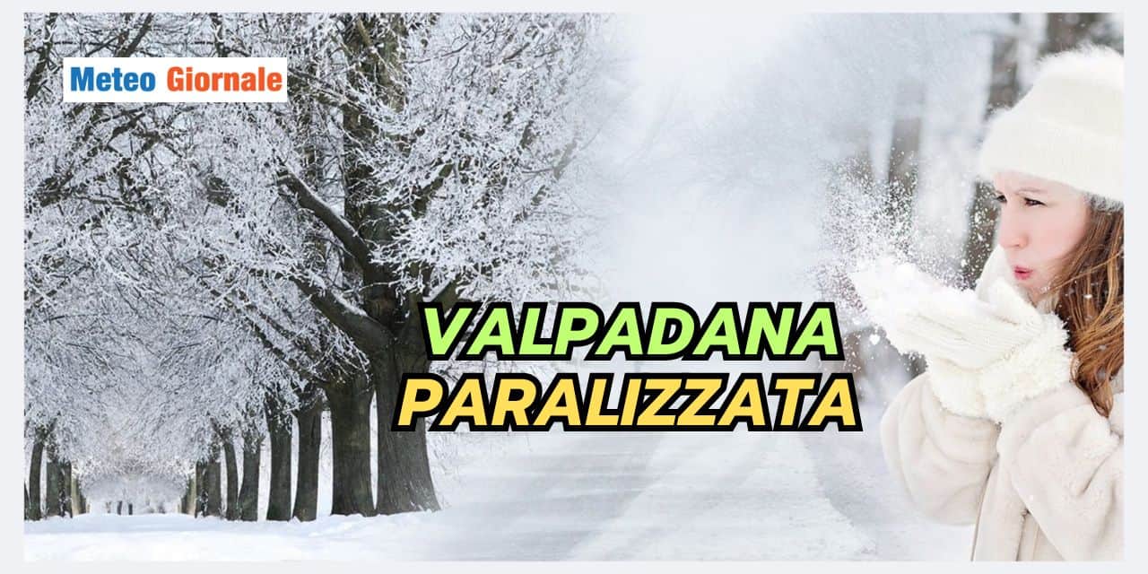 Palate di neve in Pianura Padana: meteo folle