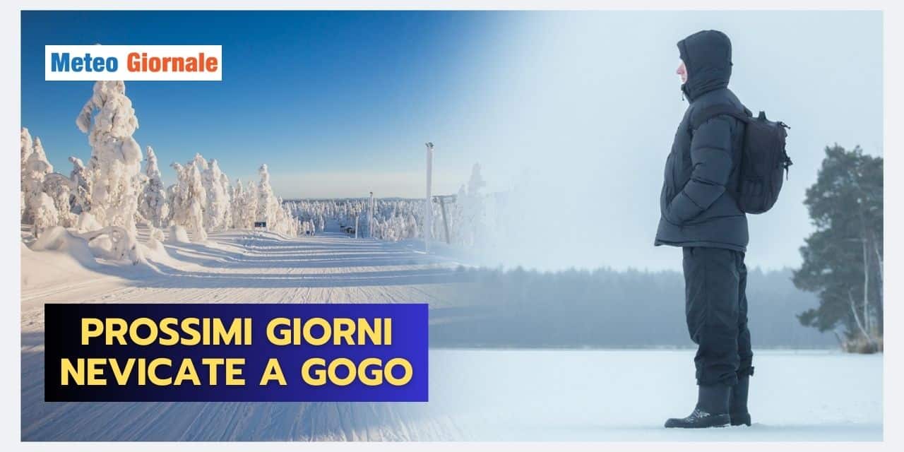 Meteo: NEVE fino in PIANURA, le aree coinvolte
