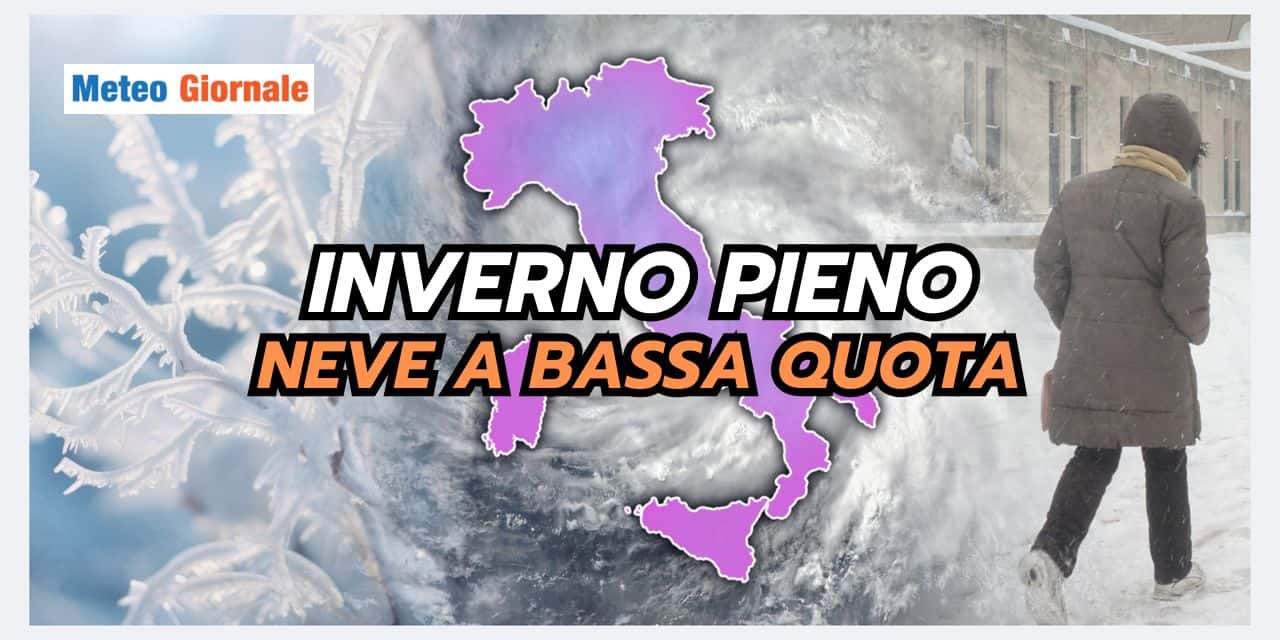 Manovre meteo invernali: Italia nel MIRINO, neve a BASSA quota