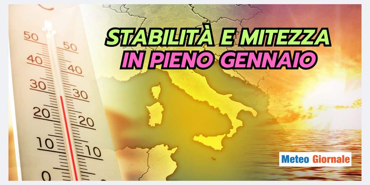 Anticiclone in pieno INVERNO, che succede al meteo