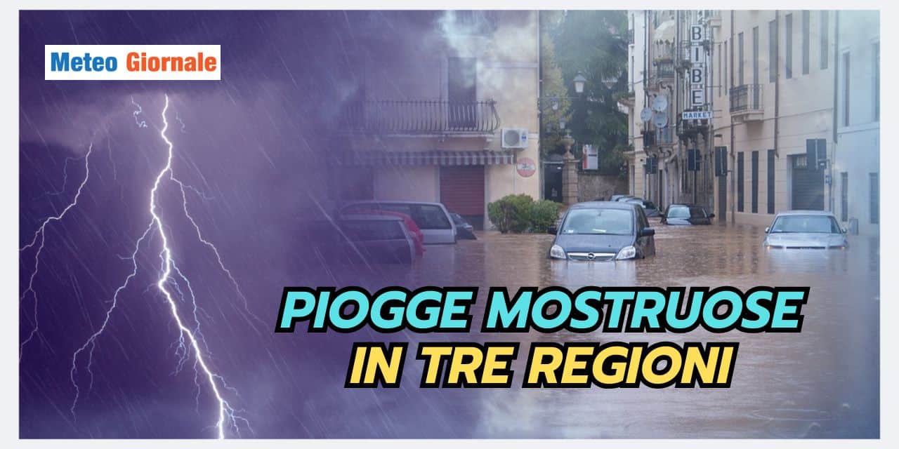 Meteo: CICLONE in arrivo, accumuli MOSTRUOSI in tre Regioni