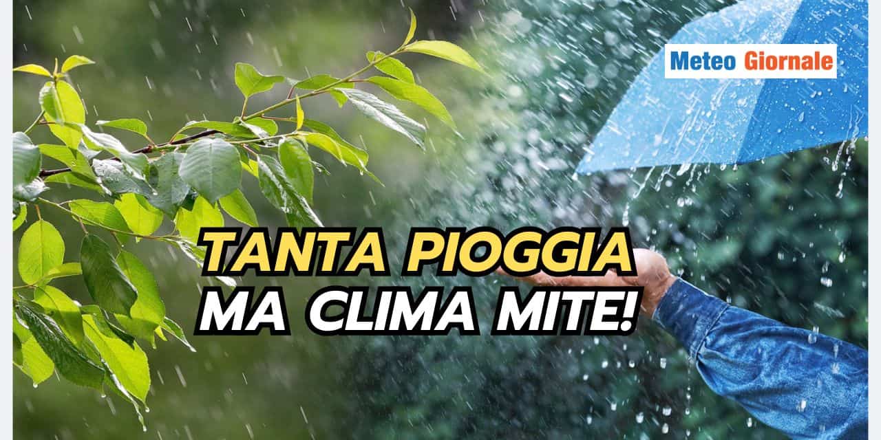 Meteo Italia: tanta pioggia, ma solo su alcuni Regioni e clima MITE