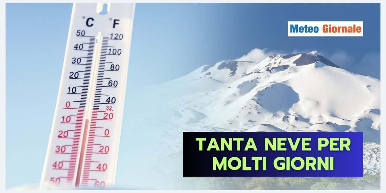 Meteo: ancora tanta pioggia e NEVE su queste Regioni
