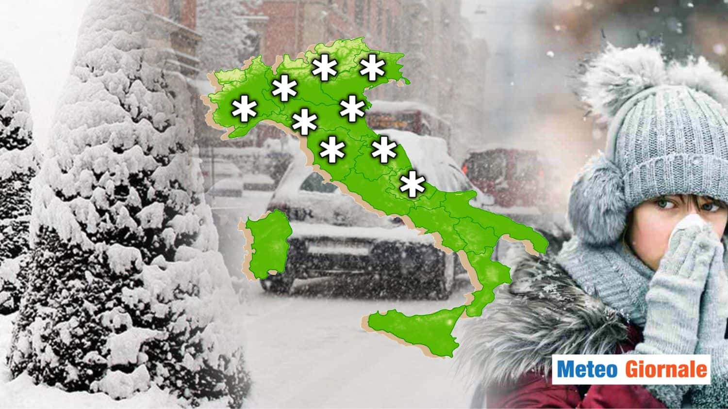 Meteo, Neve: fiocchi fino in pianura, ecco le zone colpite
