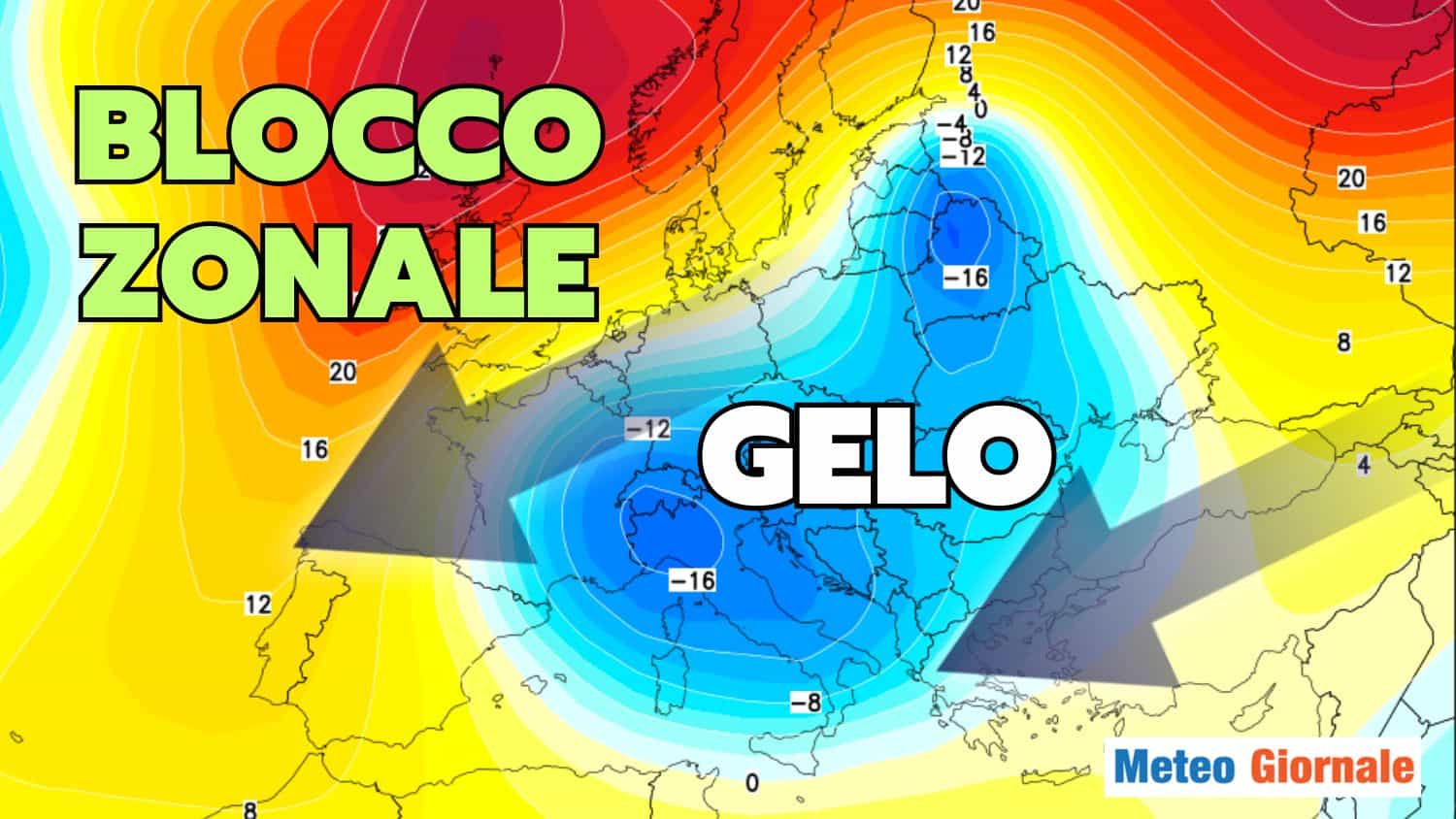 Meteo, Blocco zonale: Freddo e Neve in pianura sull’Italia
