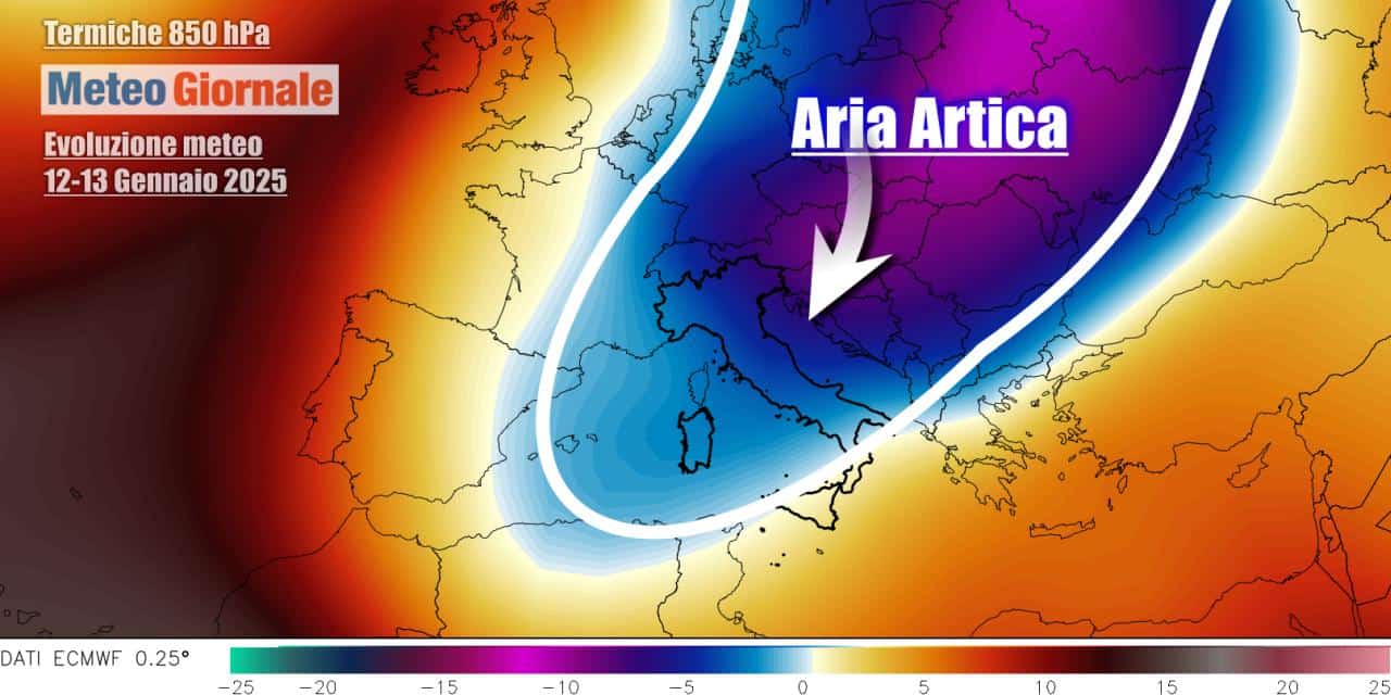 Meteo: arriva il gelo con crollo termico di più di 10 gradi, ecco la data