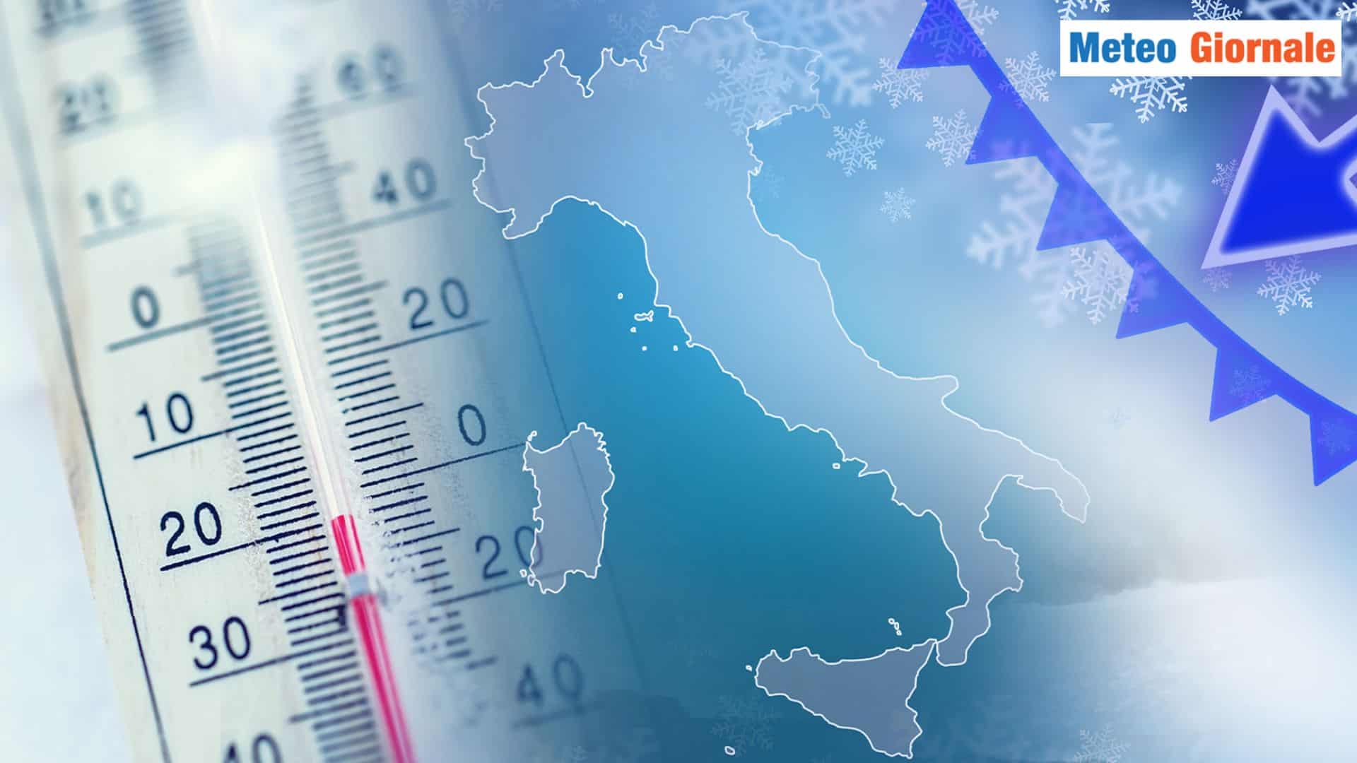 L'Italia sotto il dominio METEO del Gelo russo-siberiano