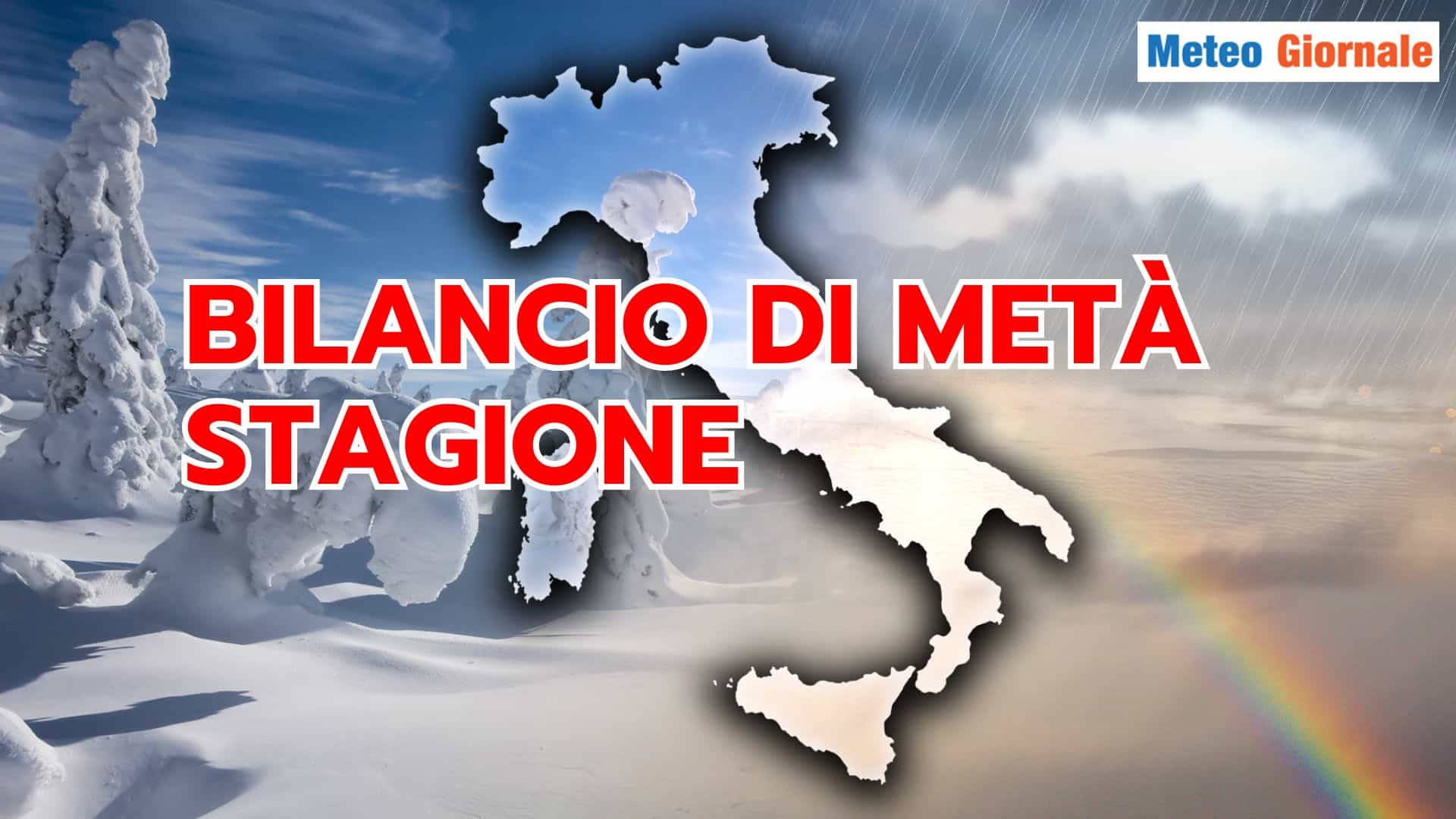 Il bilancio Meteo di metà INVERNO è sufficiente, ma non ovunque