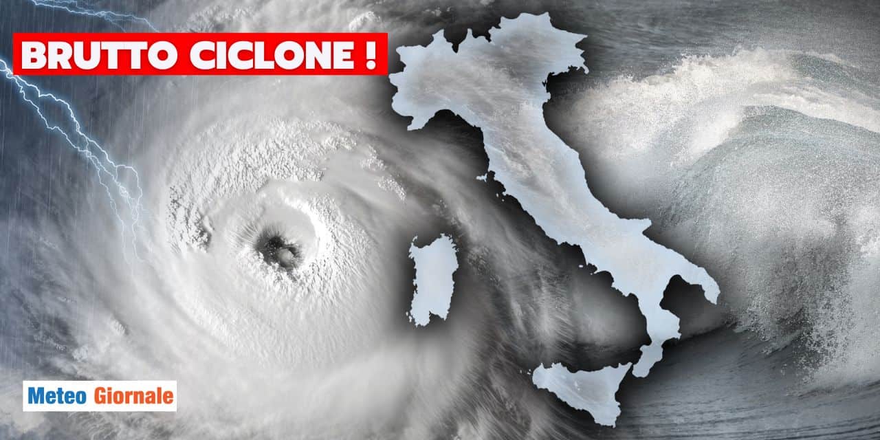 Meteo: brutto ciclone da Domenica, 7 regioni a rischio nubifragi