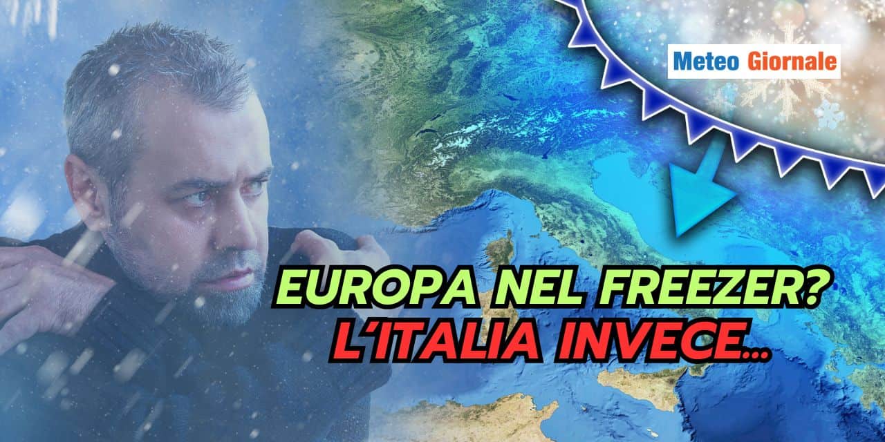 Meteo: Europa nel freezer, l’Italia è a due passi