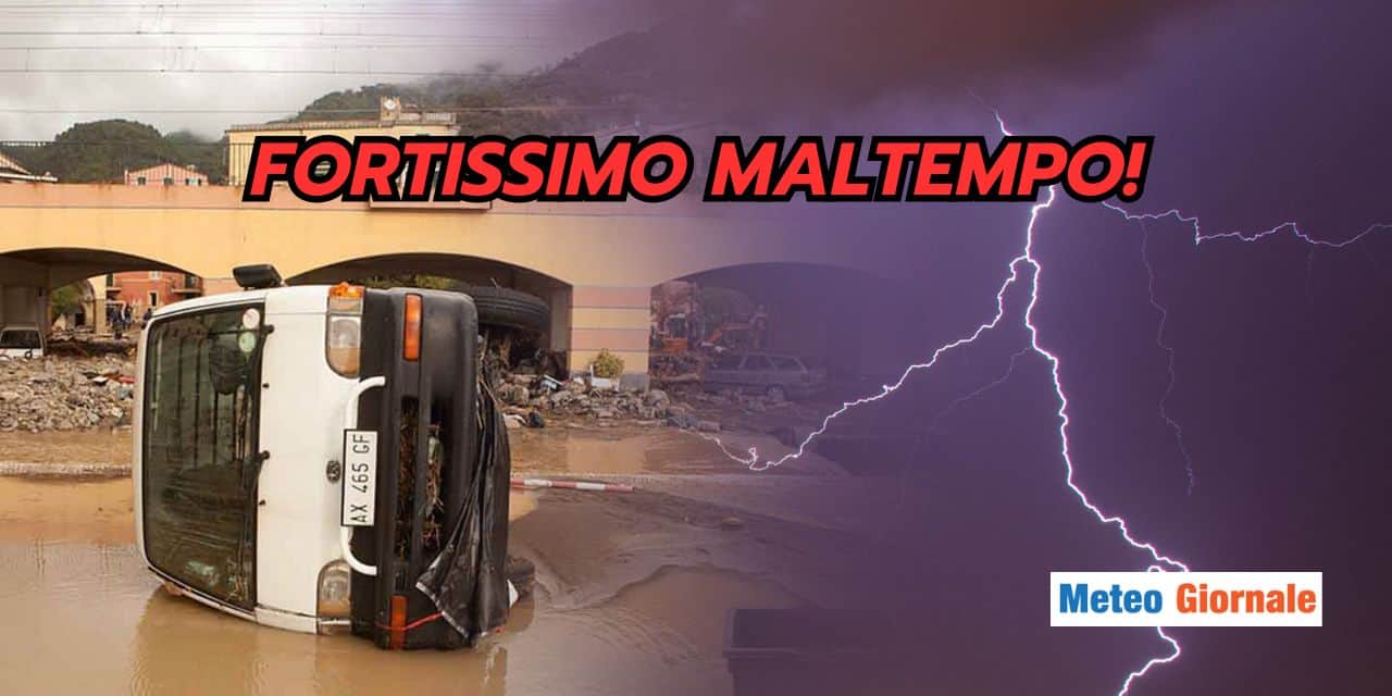 Meteo prossime ore: SEVERO maltempo per le seguenti TRE REGIONI