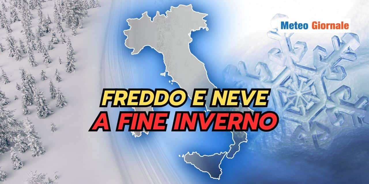 Freddo e neve a fine Inverno: meteo come nel GELO del 2018