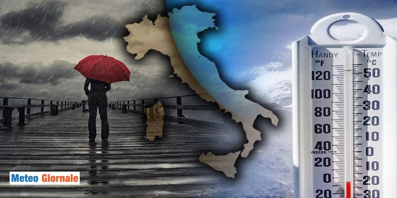 Fine del bel tempo: pioggia e neve su molte regioni