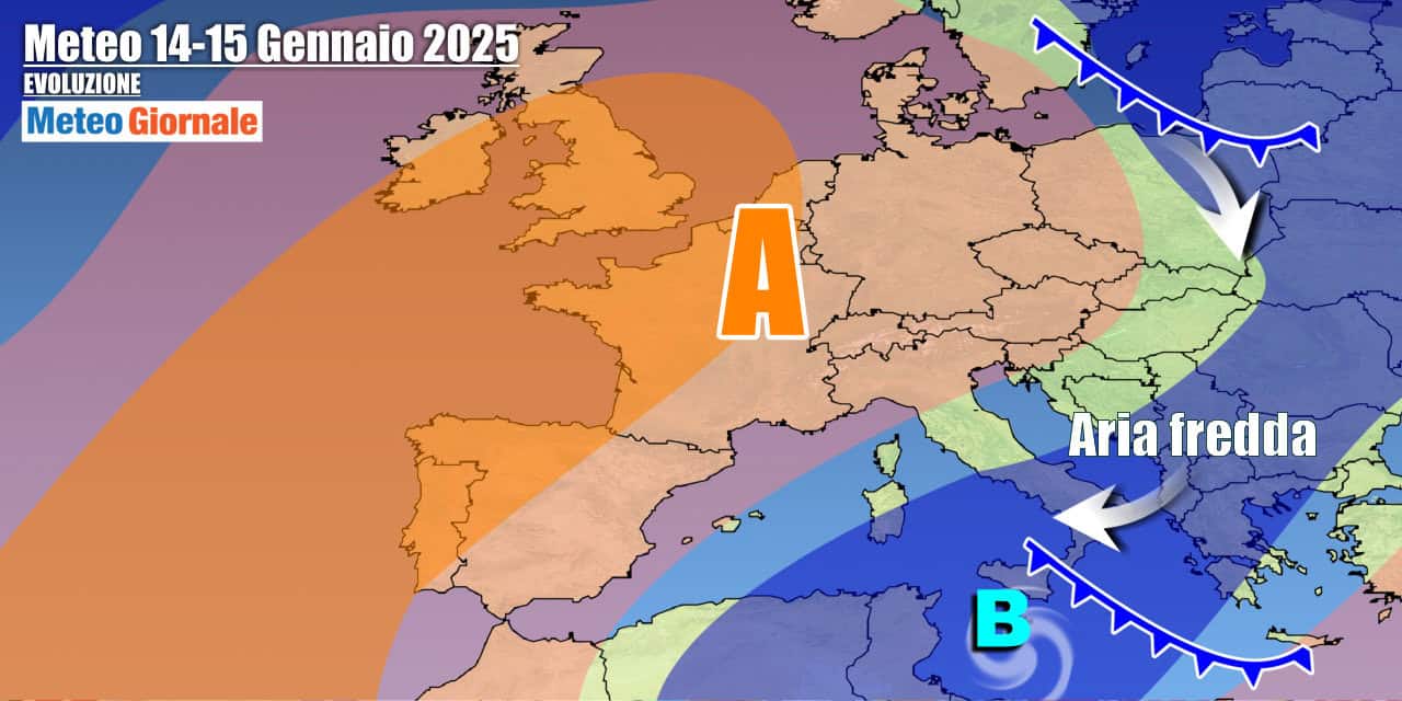 Meteo Italia: fase invernale più lunga del previsto, l’Anticiclone tarderà