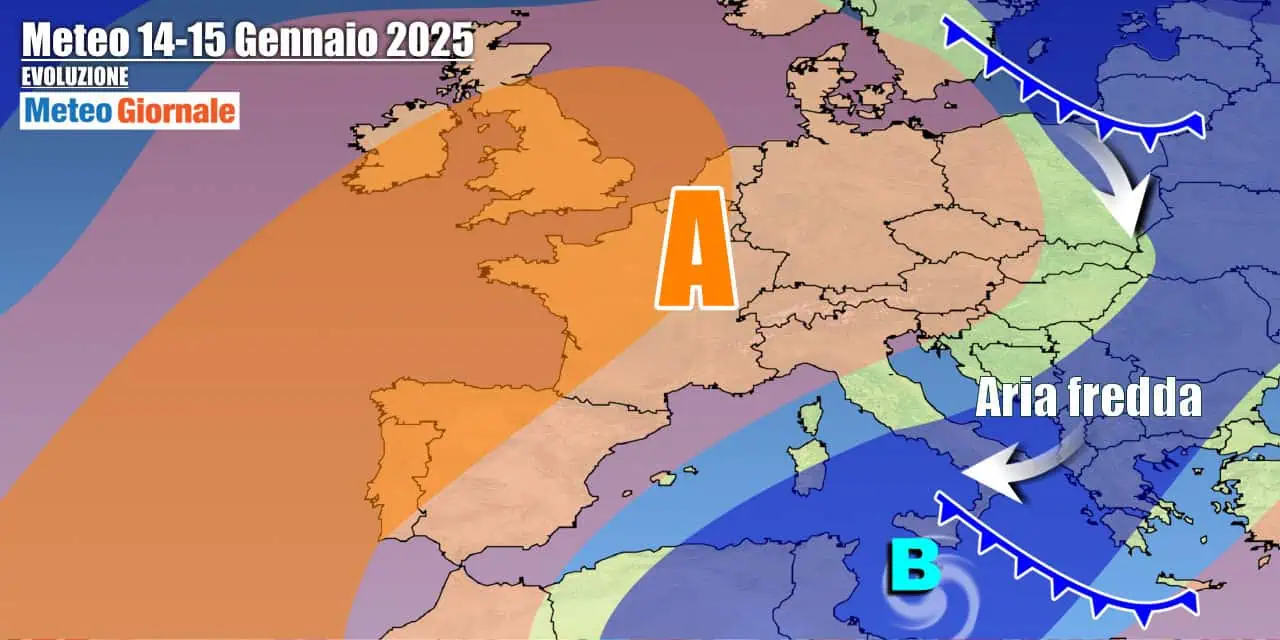 L'Anticiclone faticherà a riportarsi su tutta Italia