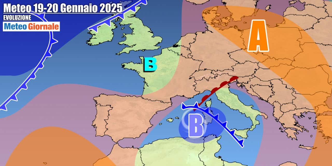 Meteo Italia: Ciclone mediterraneo in azione, peggiora anche al Centro-Nord
