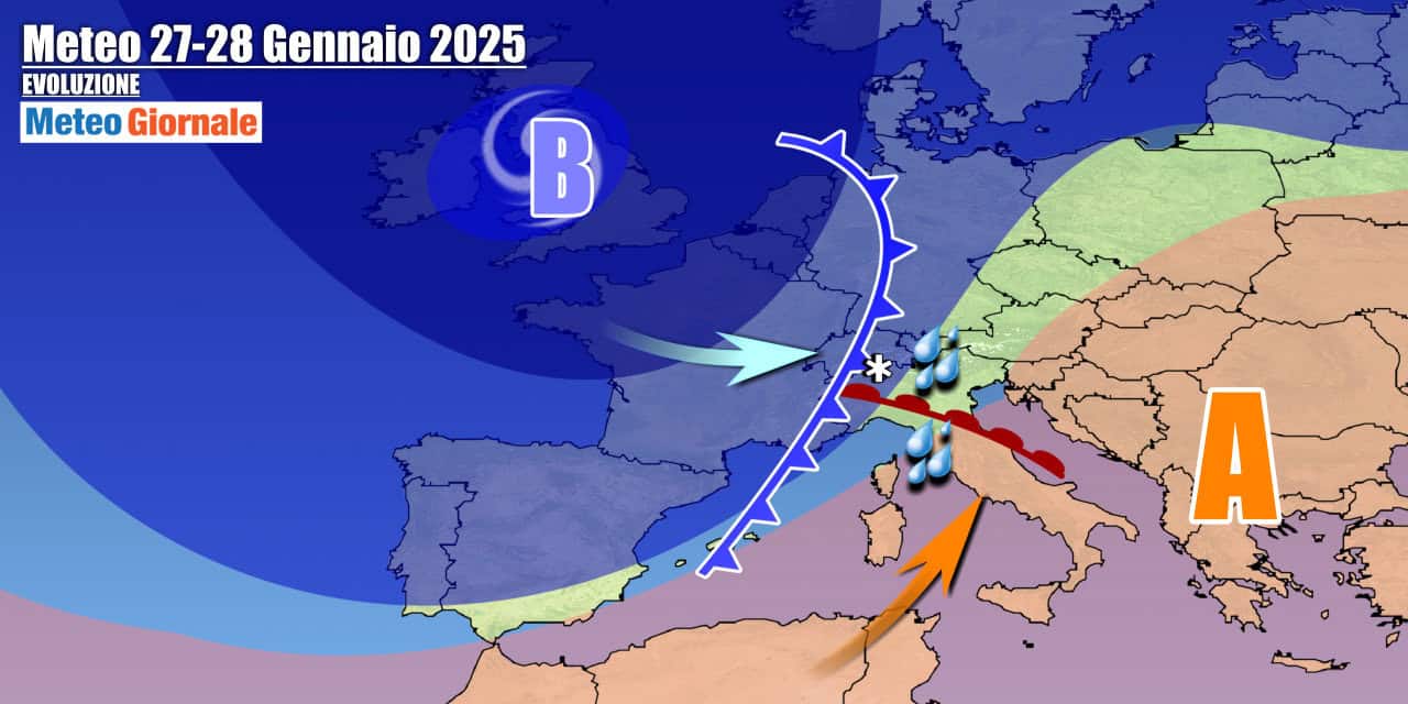 Meteo Italia: da un fronte all’altro, nuovo Ciclone ad inizio settimana