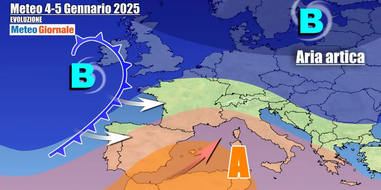 Fronte atlantico in arrivo nel weekend dell'Epifania