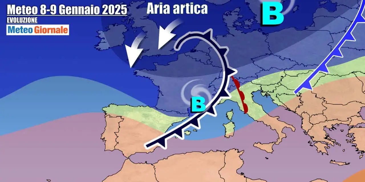 Altro maltempo e poi freddo artico in avvicinamento
