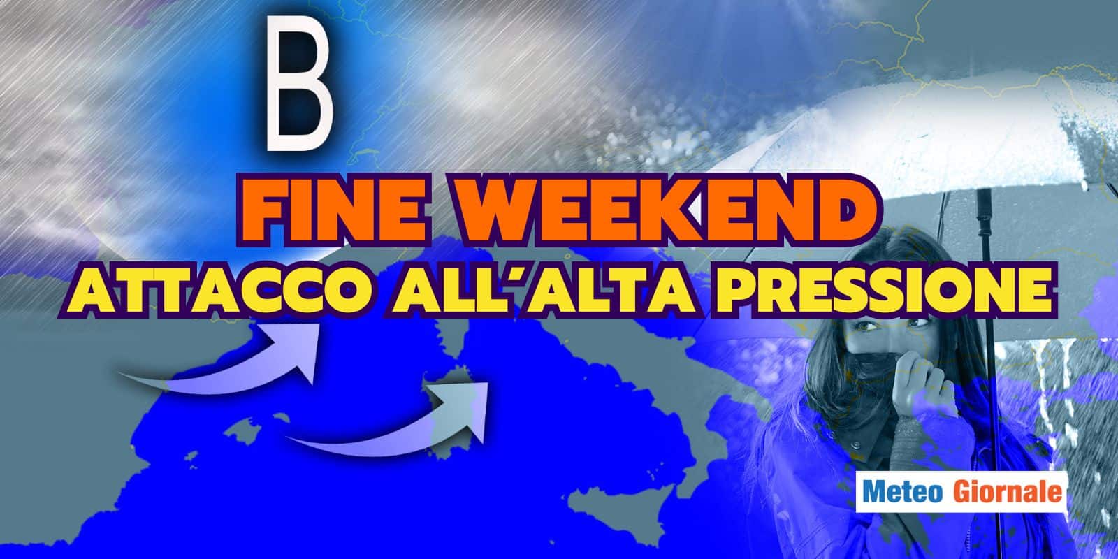 Meteo Weekend: l’Alta Pressione alza la testa, ma nuove piogge da Domenica in queste regioni