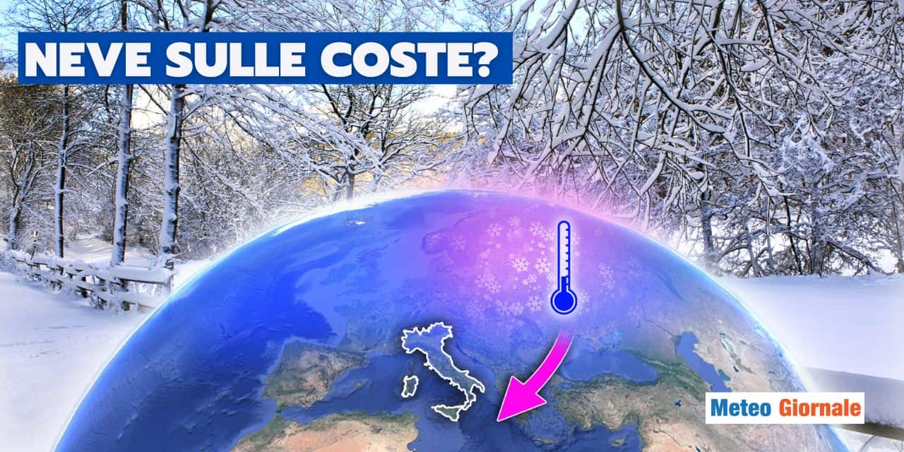 Meteo: neve in pianura e sulle coste, conosciamo la data