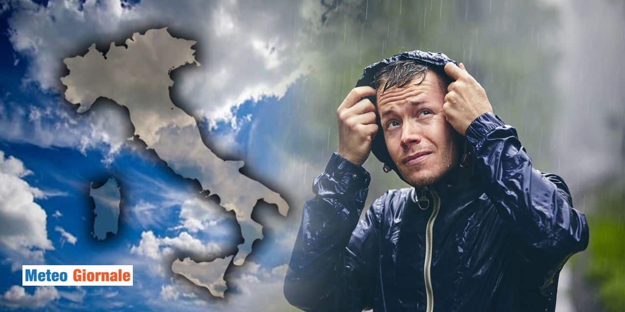 Meteo: ombrelli aperti, ecco la pioggia in arrivo