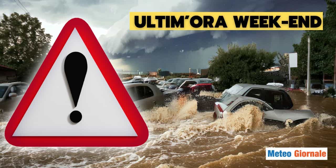 Meteo: piogge torrenziali nel fine settimana, 500 mm su queste zone
