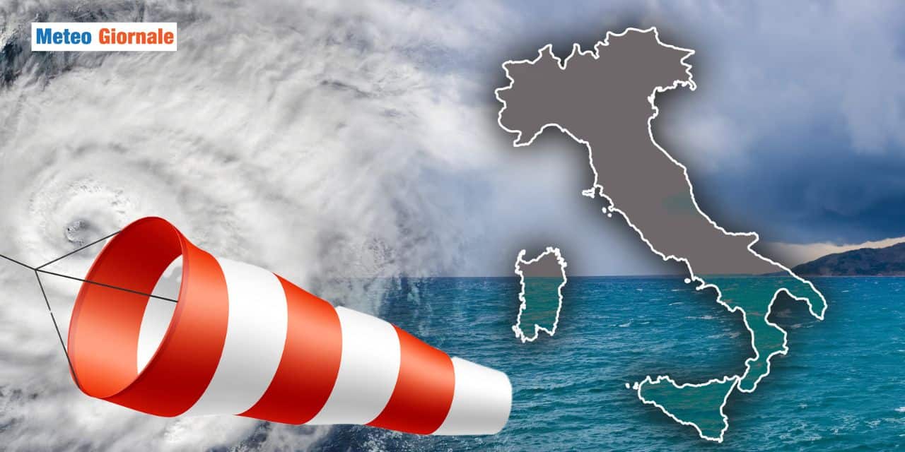 Meteo: ritorno prepotente del Ciclone, venti di tempesta e temporali stazionari
