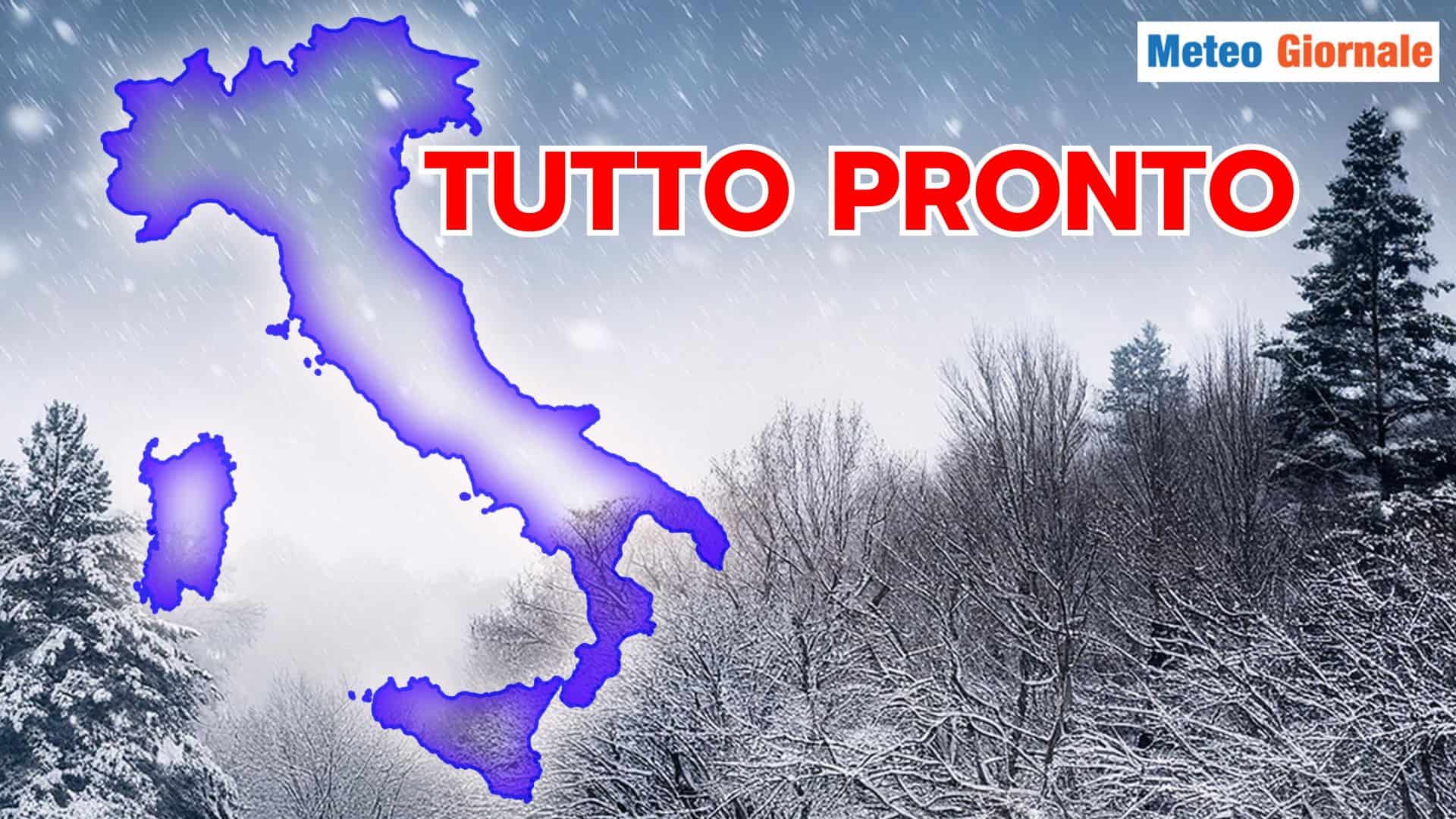 FREDDO e NEVE a bassa quota: meteo di Gennaio non delude