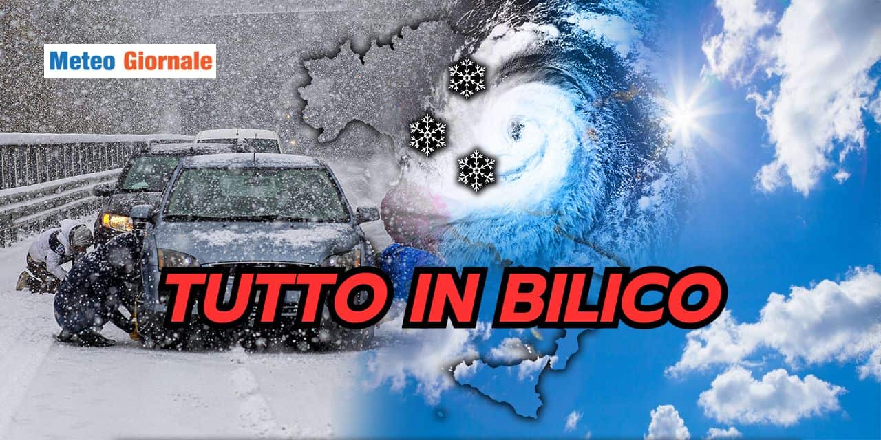 Meteo prossime settimane IN BILICO, capriccioso, rischio NEVE