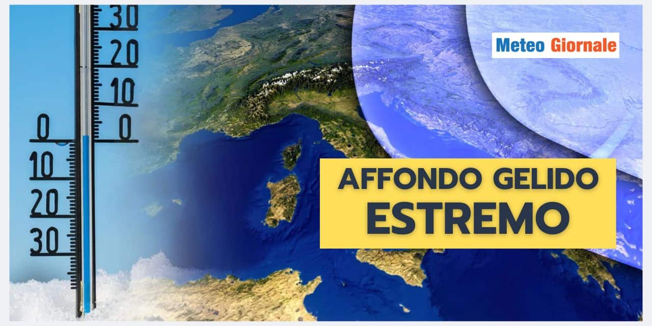 GELO SHOCK a due passi da noi, meteo cruento