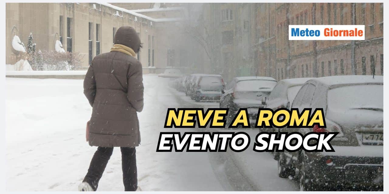 Roma colpita da una FORTE NEVICATA nel meteo di Marzo