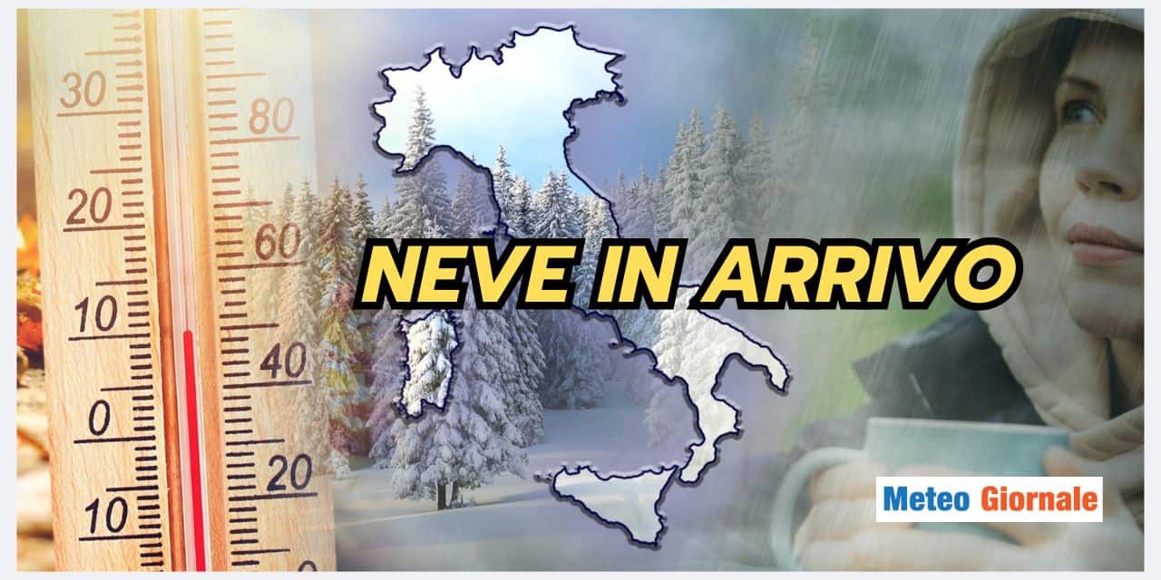 Meteo domani: TANTA NEVE in arrivo in queste Regioni